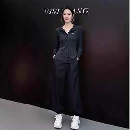欧货休闲运动套装女春秋2025新款时尚洋气减龄显瘦运动服两件套潮
