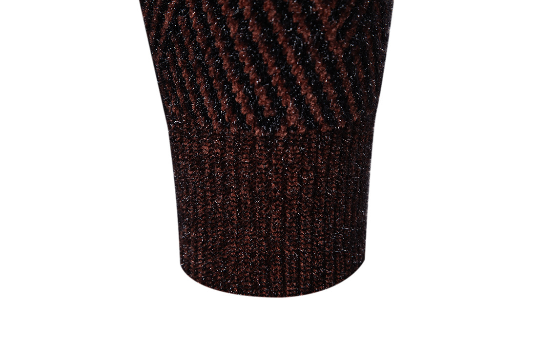 Men's Knitwear Round Neck Casual Pullover Colour Block Sweater_voghion.com