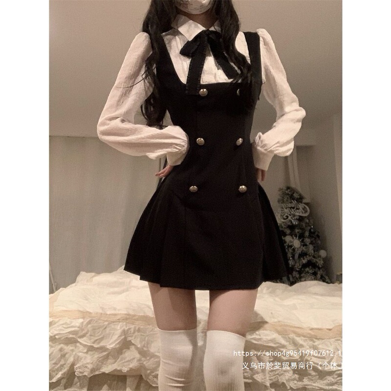 Spring and Autumn 2026 New Style Women's Elegant French-Style Slim-Fit Waist-Cinching Two-in-One Dress for Ladies Spring and Autumn 2026 New Style Women's Elegant French-Style Slim-Fit Waist-Cinching Two-in-One Dress for Ladies