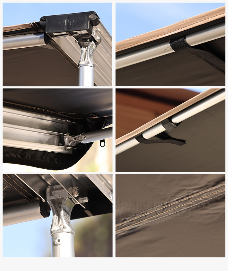 Outdoor Off-Road 1.4m Long Roof Tent Camping Style Camping Style Car Side Tent Canopy Portable Car Canopy