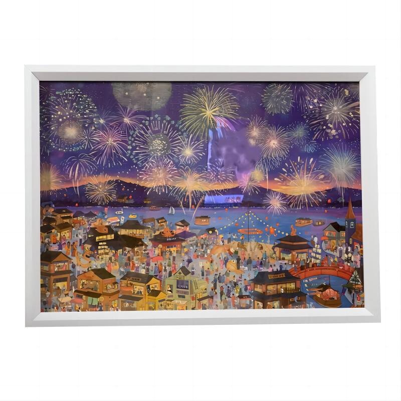 Nantong Direct Sale Winter Light Puzzle Frame 0 Pieces 500 Pieces 75X50 Frame 70X50 Picture Frame Mounting Photo Frame Outer