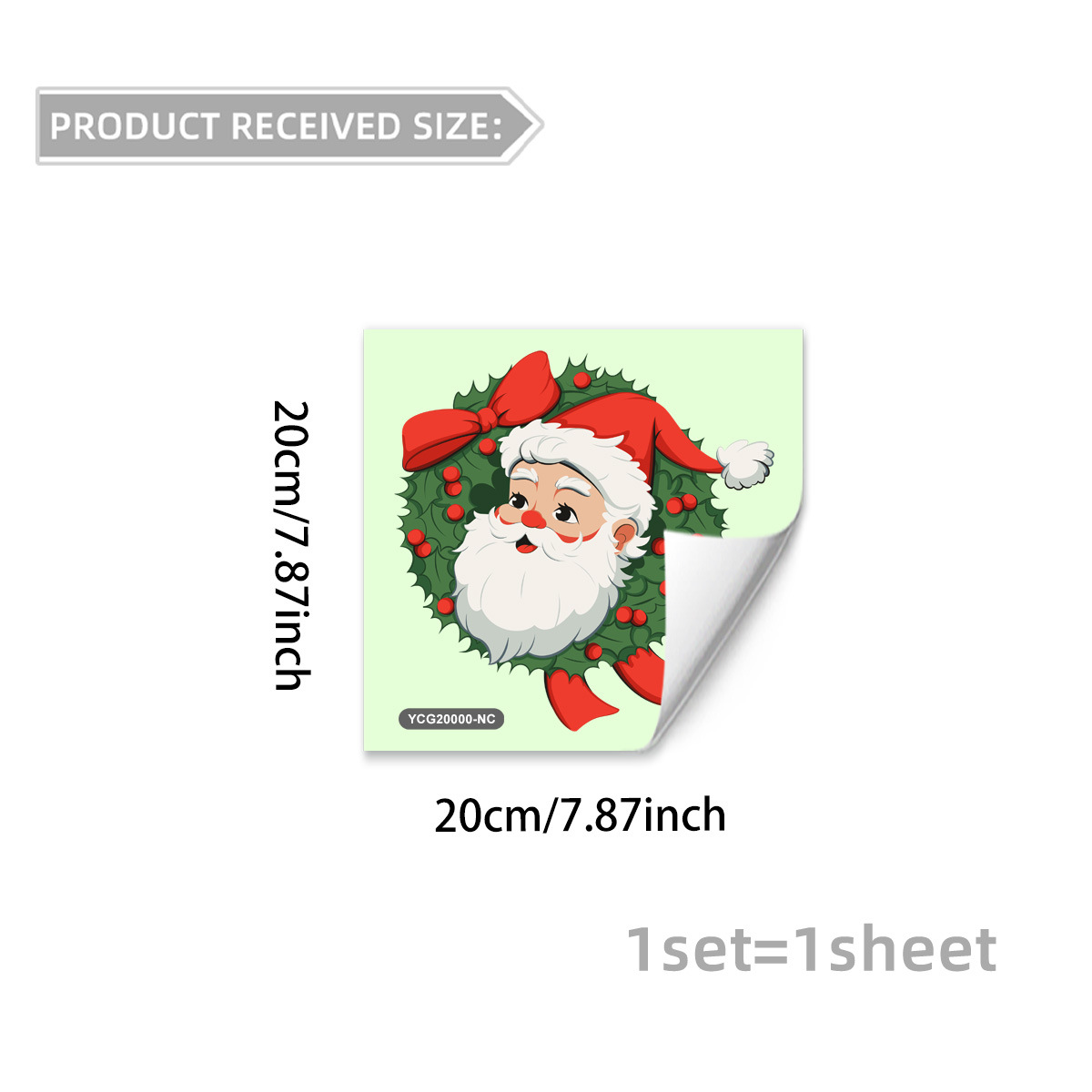 Weihnachtsaufkleber Weihnachtsmann Für Fenster Und Glastüren_voghion.com
