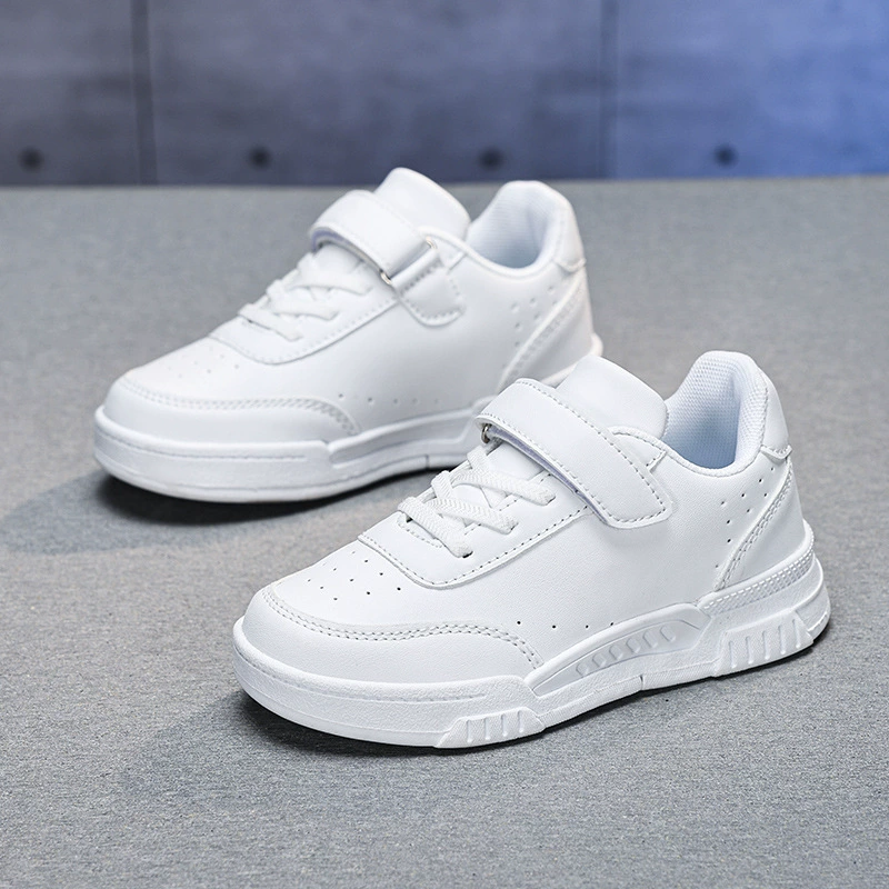 Classic low children's sneakers, white shoes for boys, footwear, non-slip sports shoes for leisure, for import