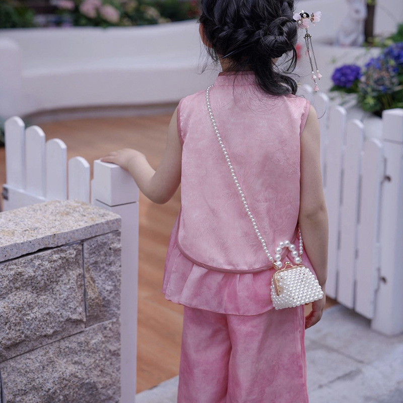 Sweet Pearl Princess bolso de mano compacto mini bolso de cambio para niños y niñas 2026 bolso de comercio exterior transfronterizo para niños