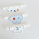 Sweat towel three-pack hello blue face expression combination