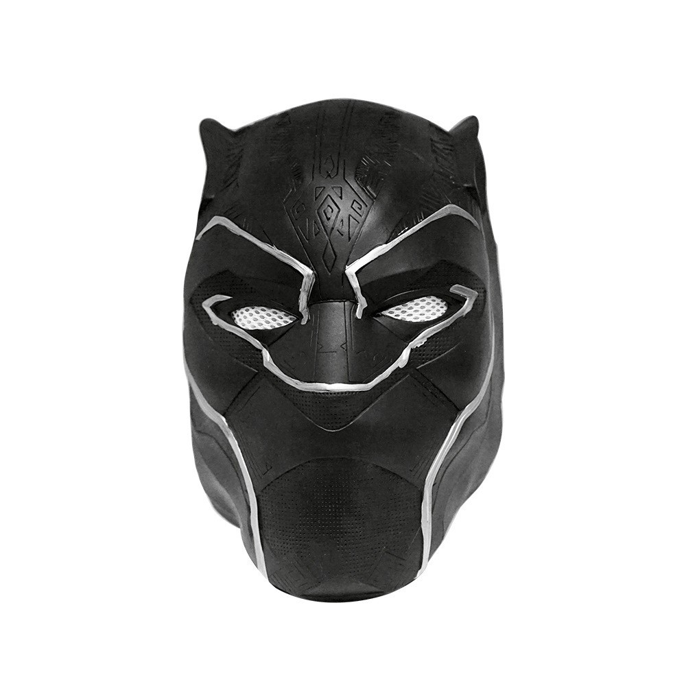 Capitán América 3 Guerra Civil película de Marvel casco película en vivo divertido látex tocado Cosplay Negro Pantera máscara