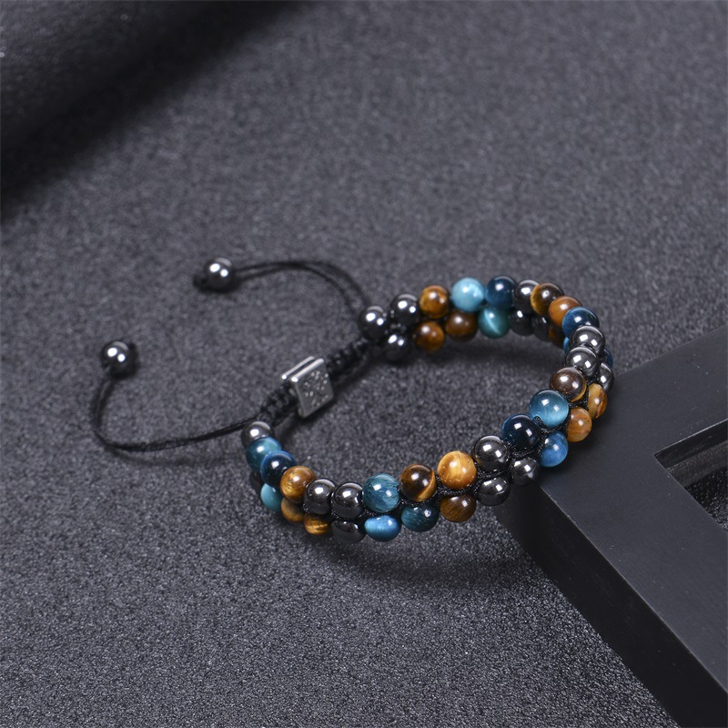 35g Weight Bracelets Classification 1 Piece Quantity Daily Occasion natural stone Material Gradient Color Pattern Unisex Gender Beaded Design Fashion Style Fashion Gradient Color Natural Stone Beaded Bracelets 1 Piece 1
