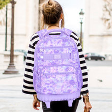 跨境亚马逊儿童单拉杆书包 时尚学生拉杆背包 工厂一件代发现货