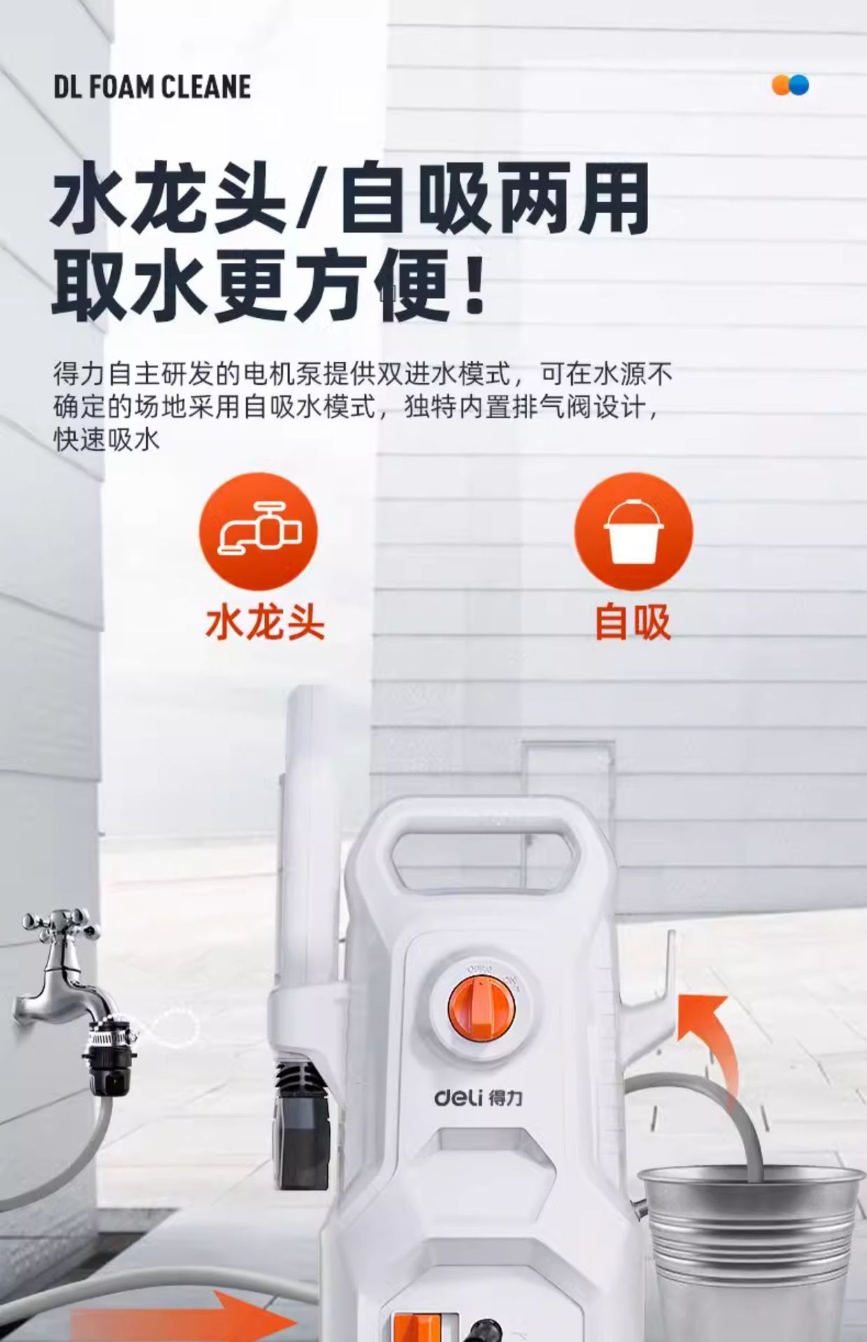 Powerful Car Washing Machine with High-Pressure Water Gun for Home Use, 220V Strong Booster Pump, New Model for Cleaning Floors and Cars