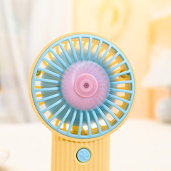 兒童電動玩具手持迷你風扇教育機構禮品 隨風旋轉卡通充電小風扇