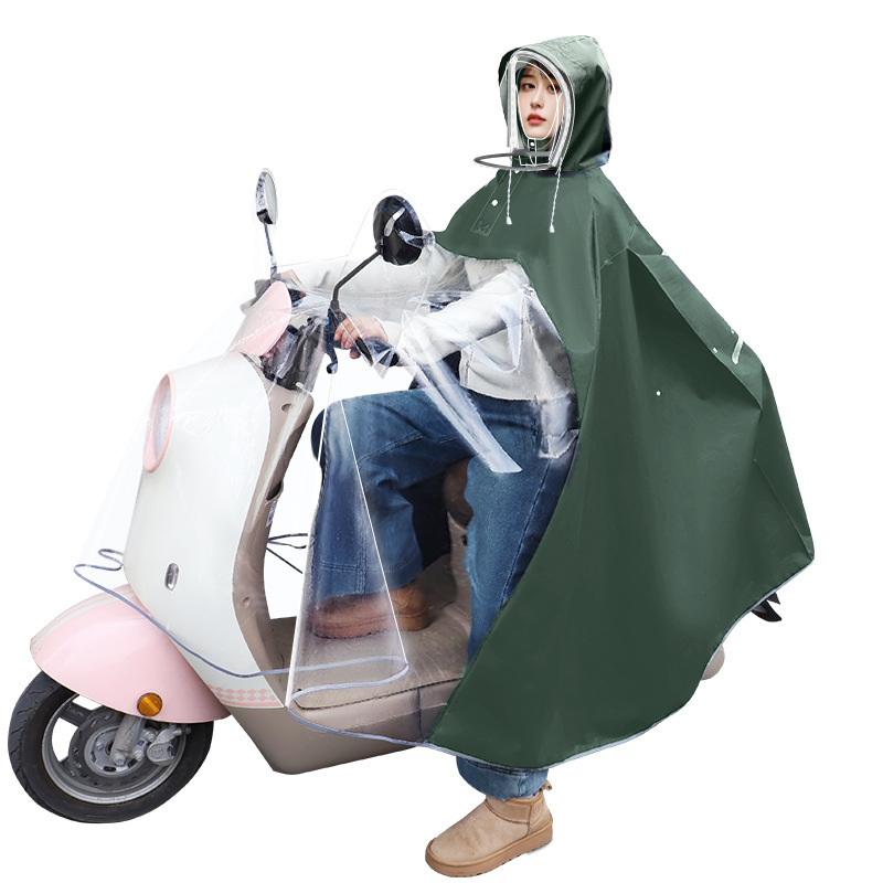 大人用レインコート、全身一体型暴風雨レベルのサイクリング、厚みのある防雨電気自動車レインポンチョ、特別なサイクリングマント|undefined