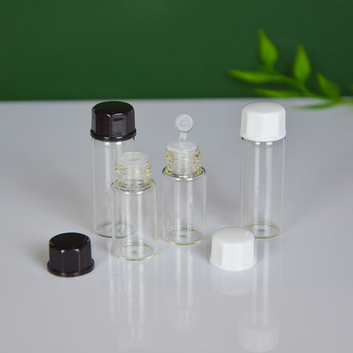 Transparent glass bottles 1ml 2ml 3ml 5ml liquid filling bottles, face cream bottles, trial size small bottles