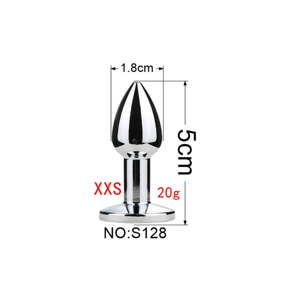 Detachable Anal Plug Heads, Silicone & Metal Options, Multiple Shapes and Sizes