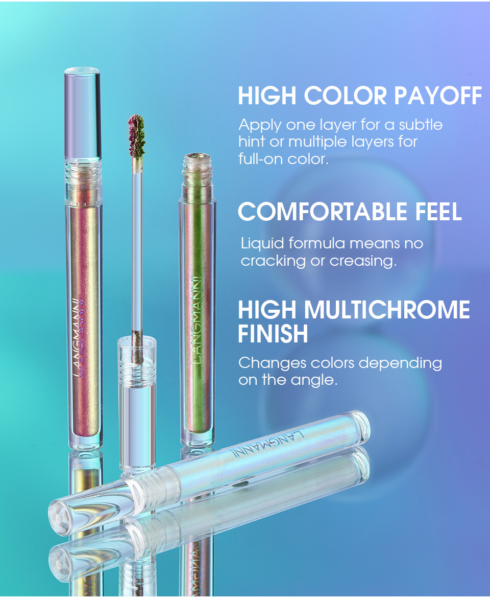 Langmanni Single Chameleon Liquid Eyeshadow shines with eyeshadow liquid eye makeup undefined