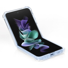 适用Galaxy Z Flip4四角防摔亚克力手机壳三星SM-F721透明折叠壳