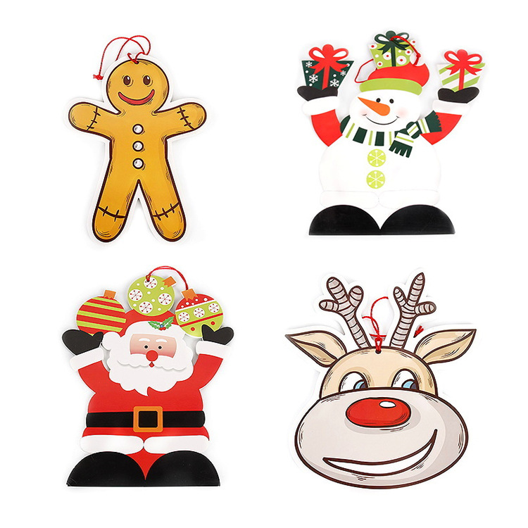 Nueva tarjeta de letras de Feliz Navidad Merry Christmas tablero de espuma suministros de decoración de Navidad colgante número de casa