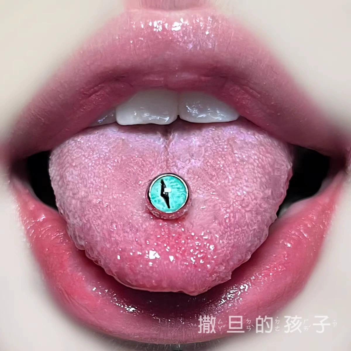 Ушная серьга для языка, удобный неоновый глазной цепь из нержавеющей стали, 1.6 мм, Amazon, (Физические)