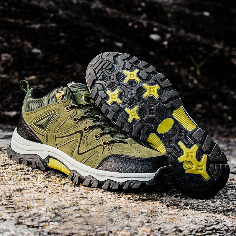Обувь Мужская осень-зима новый большой размер наружная походная обувь для походов нескользящая и износостойкая спортивная обувь