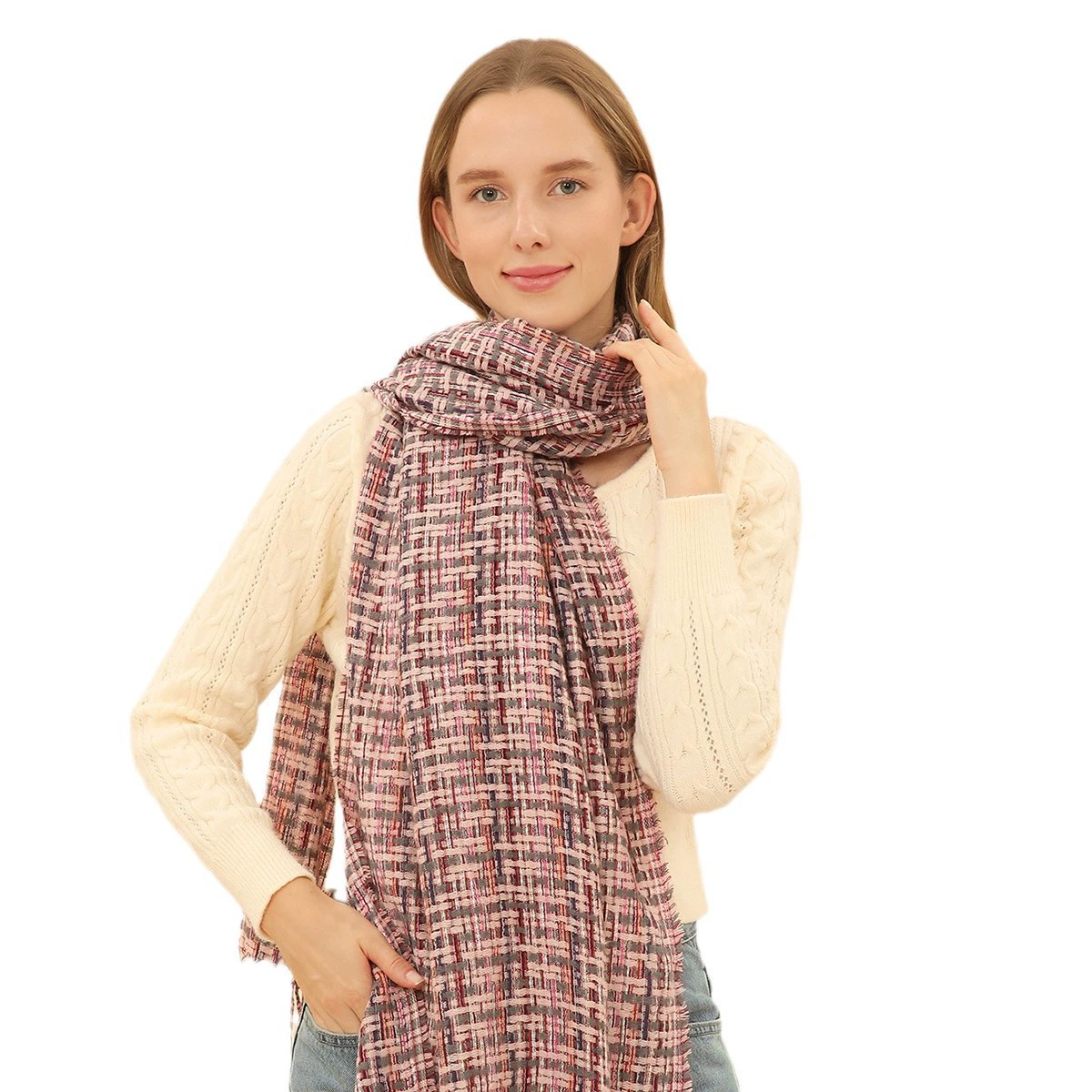 Winter scarf, cloak, fashionable trench coat, (Cross-border trading), high-quality style, autumn, custom-made, wholesale