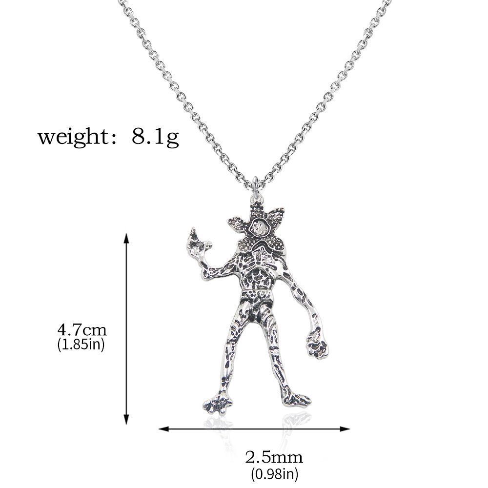 欧米映画・テレビ周辺グッズ「ストレンジャー・シングス」第5シーズン 26文字ワッフルキーホルダー 食人花ペンダント 輸入品