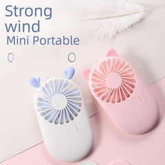 Handheld USB Fan Factory Wholesale Student Charging Mini Fan Pocket Fan Gift Imprinted with Logo