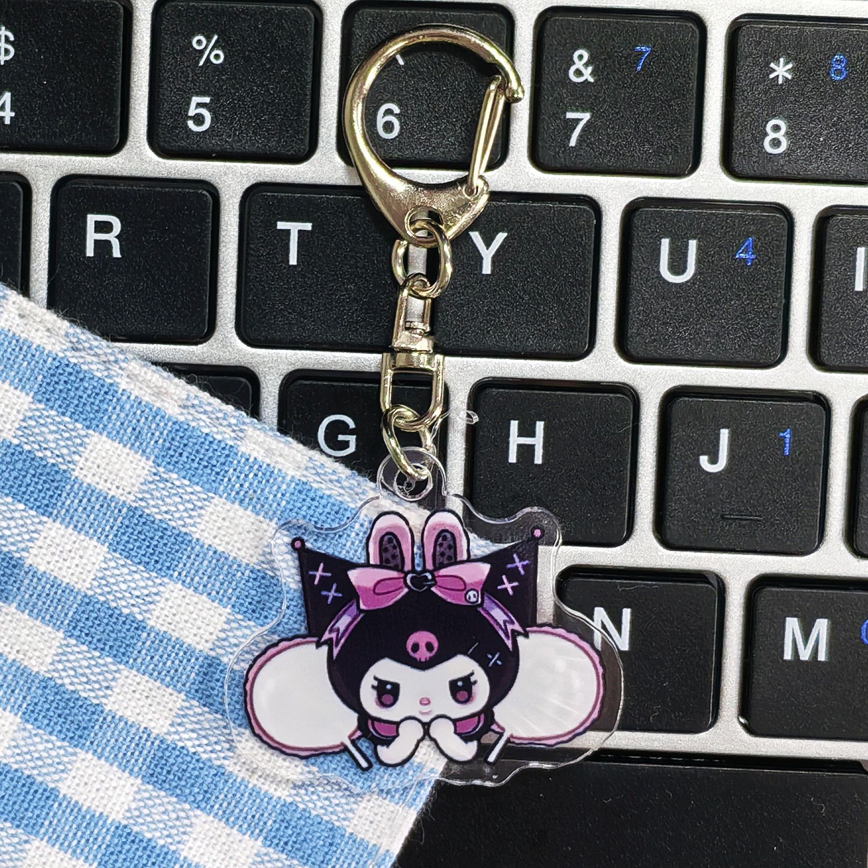 クロミ美楽ティ小衆暗黒風アクリルキーホルダー少女心三麗鴎カップルストラップアクセサリー