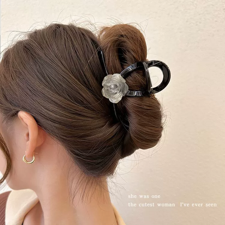 Hair clip (butterfly crab), Chinese style, 13 cm, lightweight
