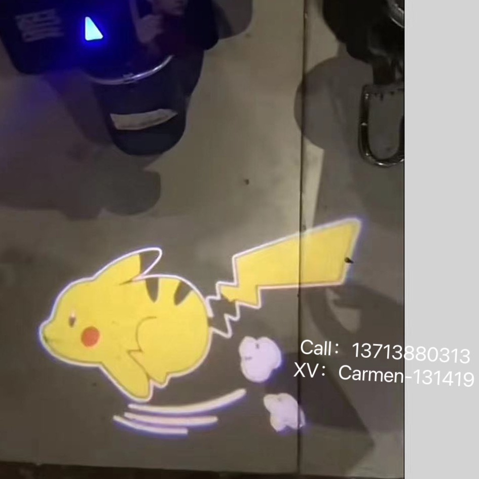 卡通投影透镜车载投影迎宾灯摩托车自行车投影平衡车投影透镜