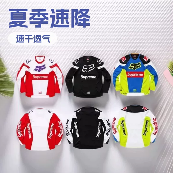 Summer FOX downhill jersey, cycling jersey, long-sleeve top for men, mountain bike off-road motorcycle jersey, T-shirt