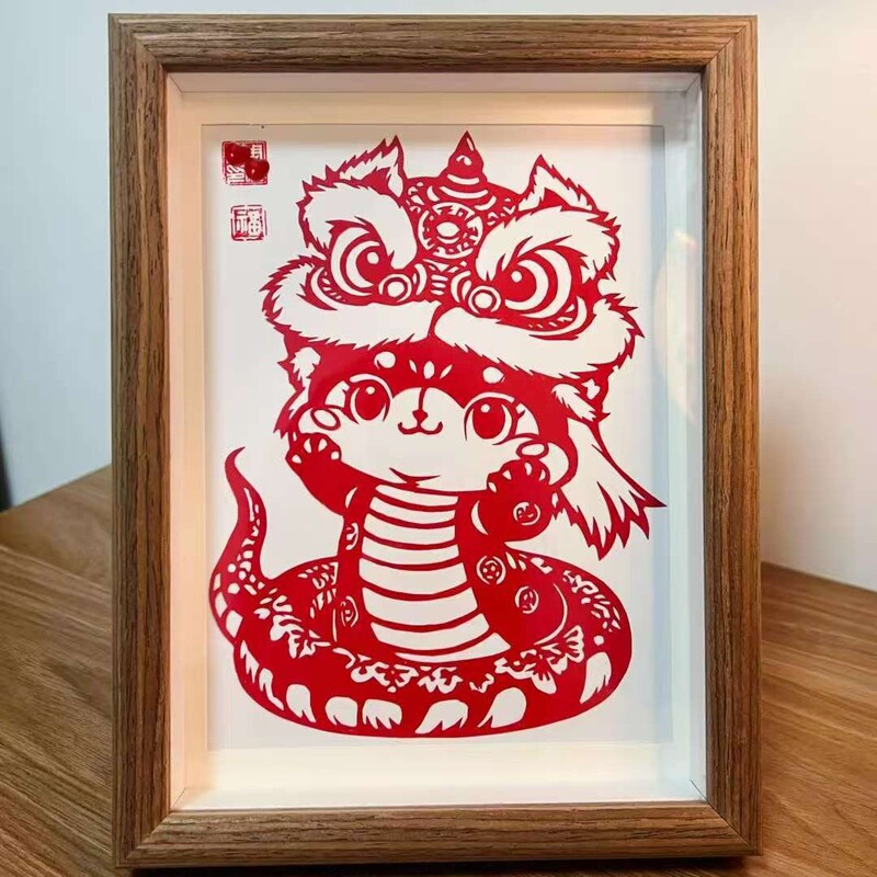 Mini Square DIY Paper-Cut Wedding Invitation Frame Gift Ornament Hollow Handmade Picture Frame Display Stand Wholesale