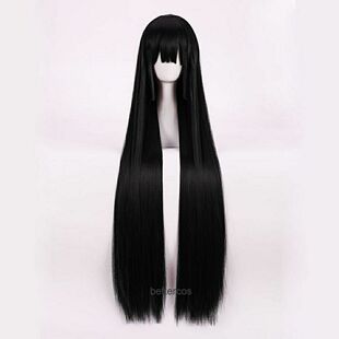 The deep snake of crazy gambling dream child wig Ji hair beautiful girl Wan Hua mirror 5 Lianhua black long straight COSplay fake hair