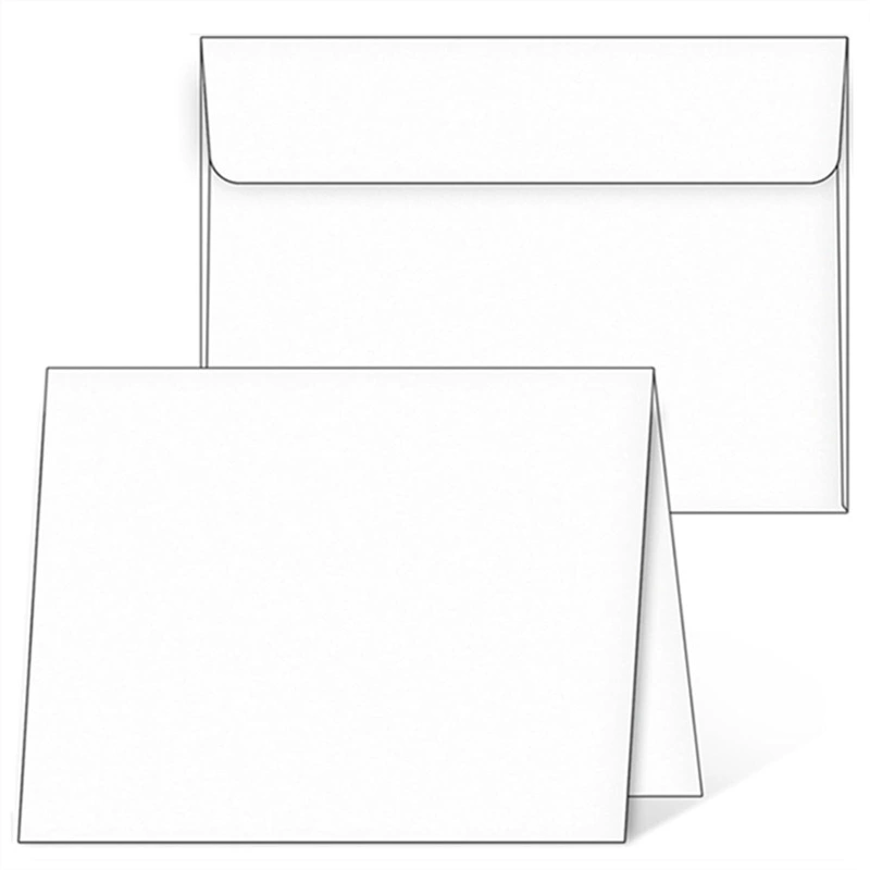 A7 конверт крафт-бумага конверт приглашение конверт западный герметик A4 белый конверт сложить пустую открытку