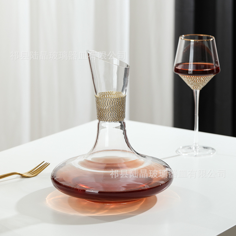 Lu Jingjin borde envuelto conjunto de vino de diamante copa de champán Copa de vino de cóctel de estilo europeo Copa de vino Copa de whisky