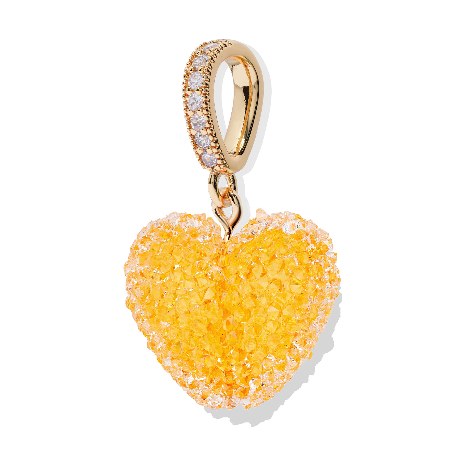 10g Weight 0.03µm Gold Plating Thickness UV Plating Gold Plating Process Pendant, Chain Jewelry Making Type 18K Real Gold Plated Plating Material ball chain Chain Type 1 Piece Quantity Resin Material Heart Shape Pattern Cute, Classic Style Style Metal Craft 1 Piece Resin Heart Shape Polished Pendant Chain DIY Ornament Accessories 15