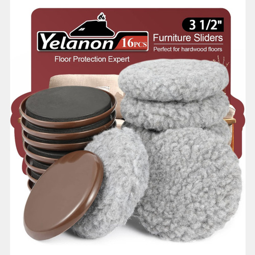 Chair leg cushion silent, wear-resistant, anti-slip protective cover, sliding furniture track pad, heavy object push pad, gliding pad