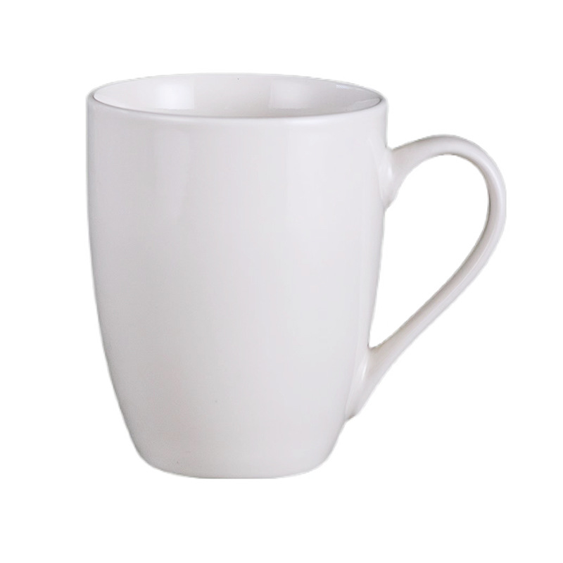 Transfronterizo de Amazon taza blanca taza de alto aspecto creativo Oficina taza de café pareja taza de agua Taza de cerámica