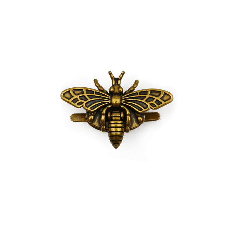 En stock metal abeja bloqueo bolso accesorios giro bloqueo fundición aleación de zinc abeja hardware bloqueo