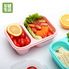 fold silica gel Lunch box Lunch box Workers student Lunch box Microwave Oven heating Bento Box multi-storey Crisper
