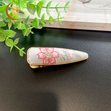 锐意湘绣长沙手工刺绣湖南特色非遗礼品小饰品发卡夹旅游纪念品