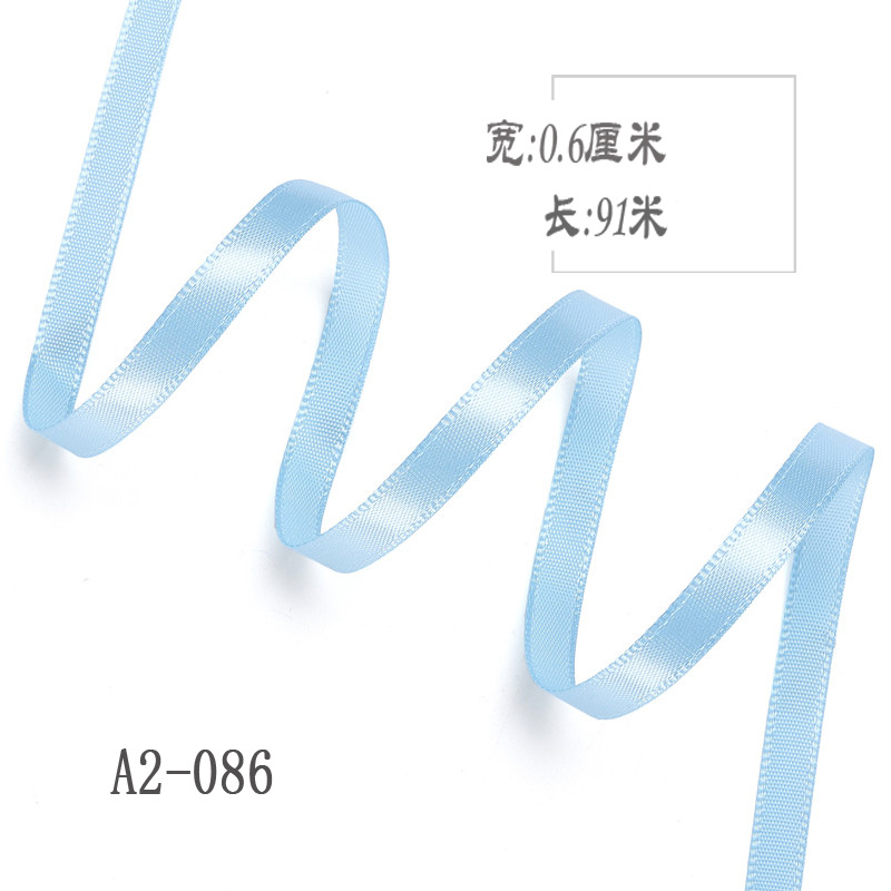 6mm poliéster con arco DIY cinta boda etiqueta marcador ropa cuerda de satén caja de regalo embalaje cinta delgada