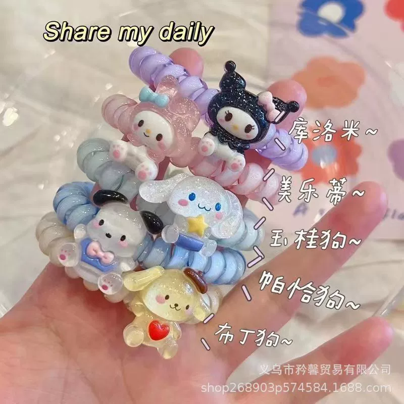 Cartoon bracelet, telephone, cute hair rope for friend