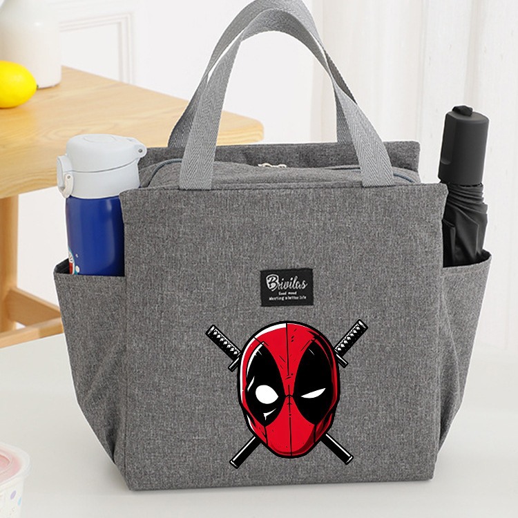 Bolsas de almuerzo transfronterizas de venta caliente Deadpool Wolverine bolsa de aislamiento de hielo para picnic bolsa de almuerzo de aislamiento portátil