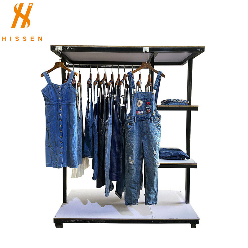used clothes denim pants二手衣服旧牛仔背带裤工厂批发出口苏丹