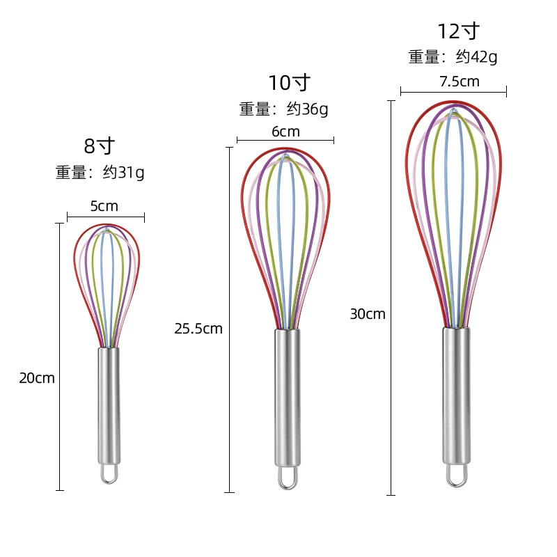 Manual stainless steel handle Silicone cake cream cream baking tool baking tool
