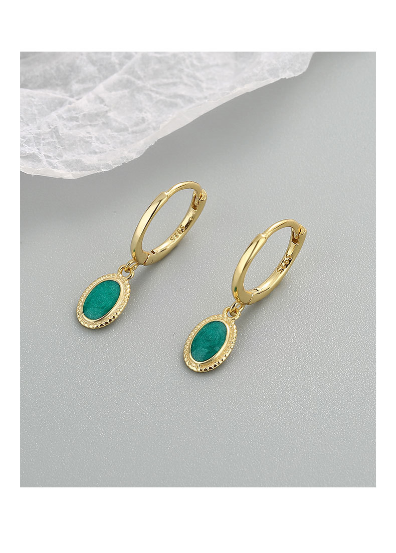 Plating Design 1 Pair 925 Sterling Silver 925 Sterling Silver Earrings Geometric Drop Earrings