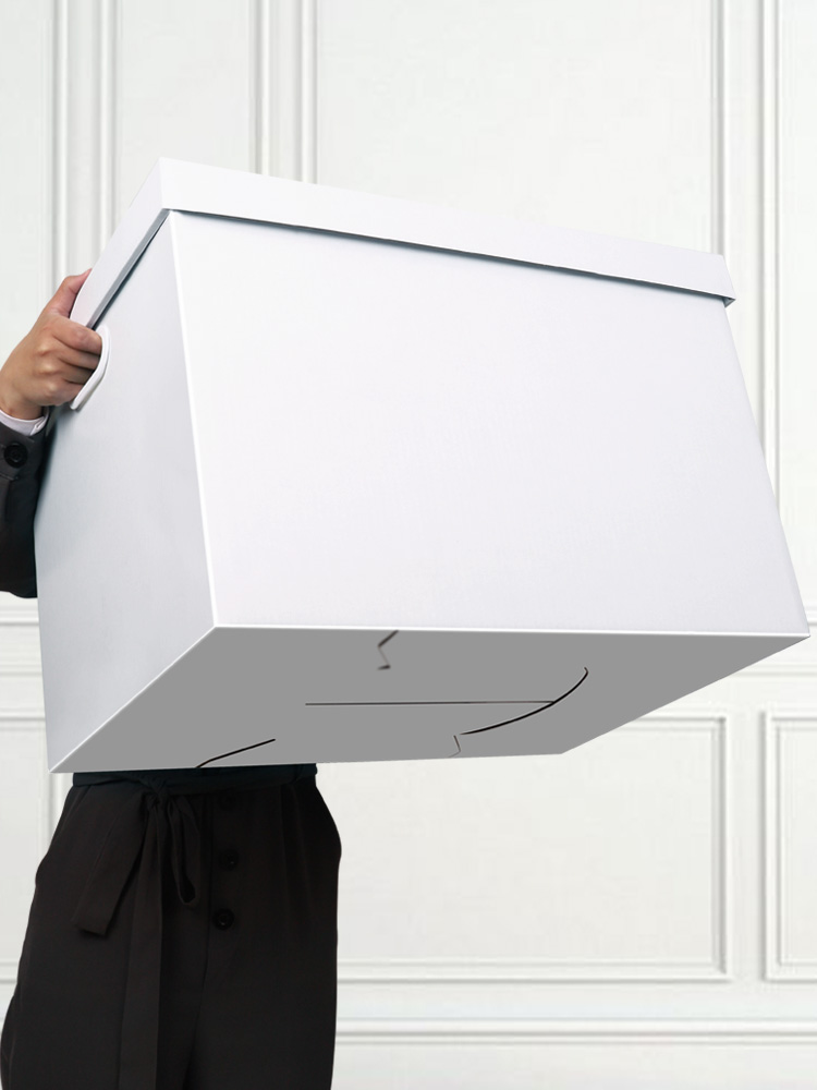 Caja de regalo blanca pura Caja vacía Caja de regalo de cumpleaños Caja de regalo sorpresa Caja de cartón Caja de regalo