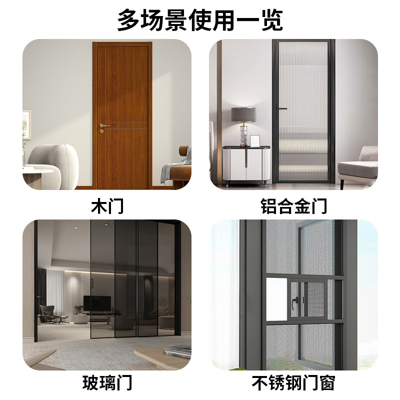 Perforación libre de puertas y ventanas manijas de aluminio ventanas puertas de madera balcón puerta corredera puerta corredera manijas de pegado