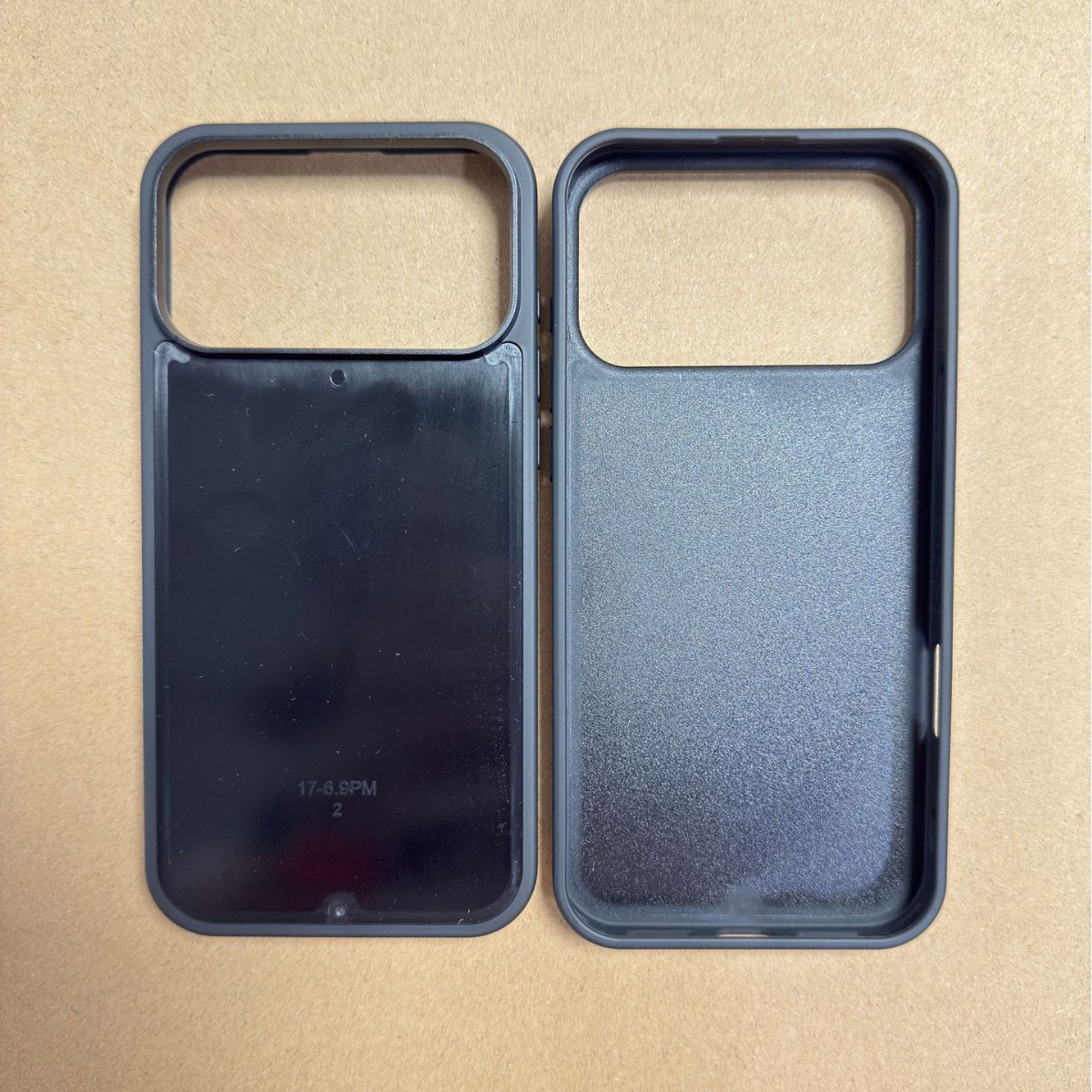 适用iPhone17pro 二合一凹槽壳苹果17手机壳磨砂二合一贴皮素材