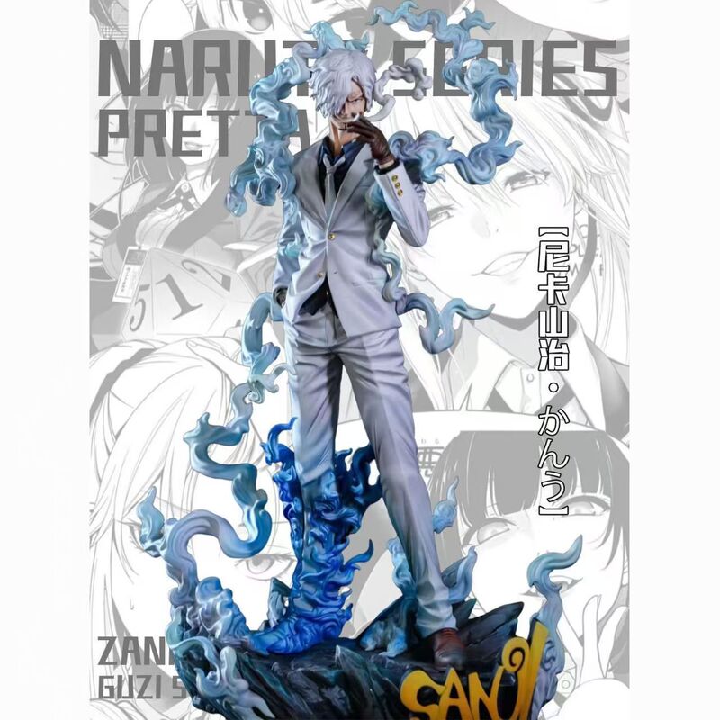 One Piece Figure FIT Nika Sanji [Dual Head Sculpture] with Base GK Figure Anime Trendy Toy Gift Merchandise