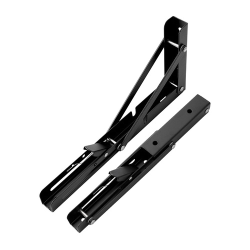 Stainless steel foldable triangular grid shelf separator wall-mounted display rack board thick heavy-bearing fixed right-angle bracket
